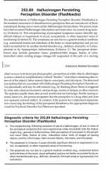 DSM IV HPPD (diagnostic criteria)